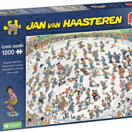 Jan van Haasteren Jan van Haasteren –  Skateboarden In De Bowl Puzzel 1000 Stukjes