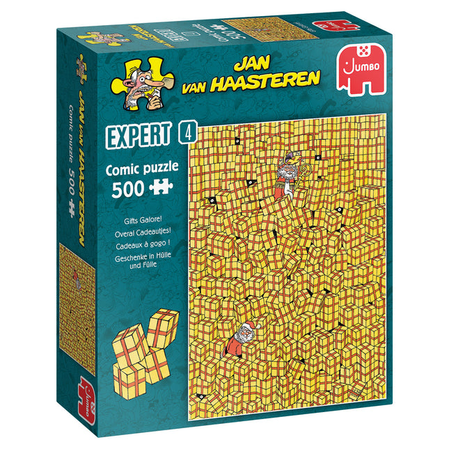 Jan van Haasteren Overal Cadeautjes! - Jan van Haasteren Expert 4 Puzzel  500 Stukjes