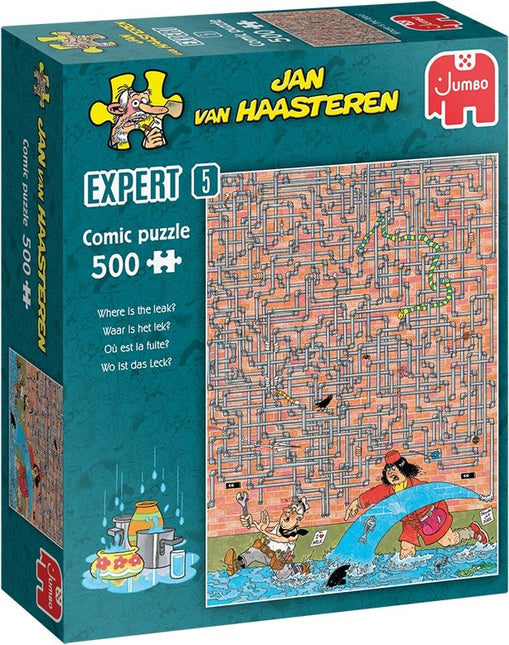 Jan van Haasteren Waar is het lek?! - Jan van Haasteren Expert 5 Puzzel 500 Stukjes