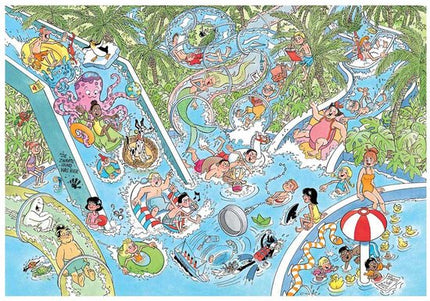 Jan van Haasteren Waterglijbaan Gekte - Jan van Haasteren Junior Puzzel 360 Stukjes