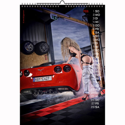 Jens Cars en Girls Kalender 2026 A3