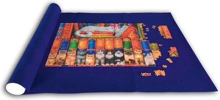 Jig Puz Puzzelopbergsysteem- Oprolbaar - 300 tot en met 3000 stukjes - Jig & Puz Blauw
