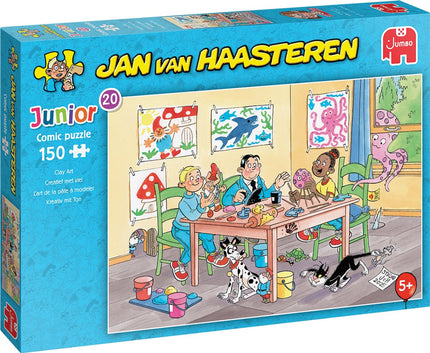 Jumbo Creatief met klei - Jan van Haasteren Junior Puzzel 150 Stukjes