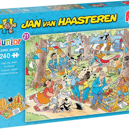 Jumbo De vrijmarkt - Jan van Haasteren Junior Puzzel 240 Stukjes