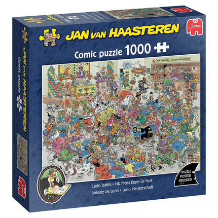 Jumbo Jan van Haasteren – NK Mens erger je Niet Puzzel 1000 Stukjes