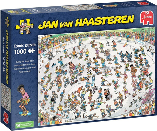 Jumbo Jan van Haasteren –  Skateboarden In De Bowl Puzzel 1000 Stukjes