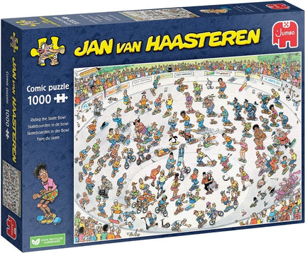 Jumbo Jan van Haasteren –  Skateboarden In De Bowl Puzzel 1000 Stukjes