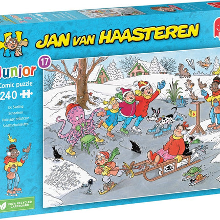 Jumbo Schaatsen  - Jan van Haasteren Junior Puzzel 240 Stukjes