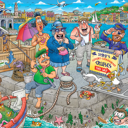 Jumbo Wasgij Original 47 De boot in! Puzzel 1000 stukjes