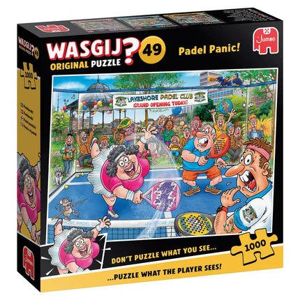 Jumbo Wasgij Original 49 Paniek op de Padelbaan! Puzzel 1000 stukjes
