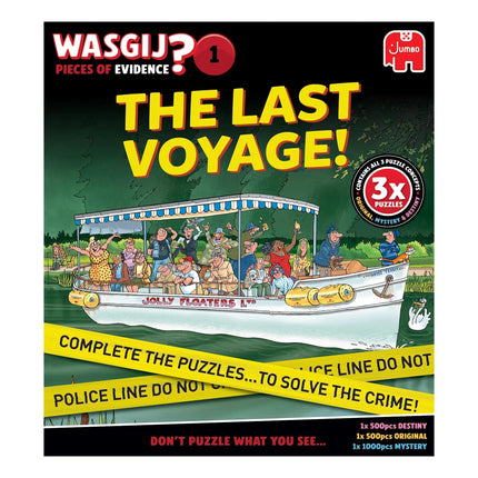 Jumbo Wasgij Pieces of Evidence - The Last Voyage – Unieke 3-in-1 Puzzel met Mysterie