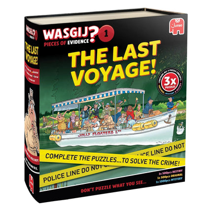 Jumbo Wasgij Pieces of Evidence - The Last Voyage – Unieke 3-in-1 Puzzel met Mysterie