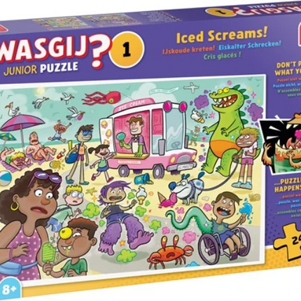 Jumbo Wasgij Puzzel Junior 1 – IJskoude Kreten! 240 Stukjes