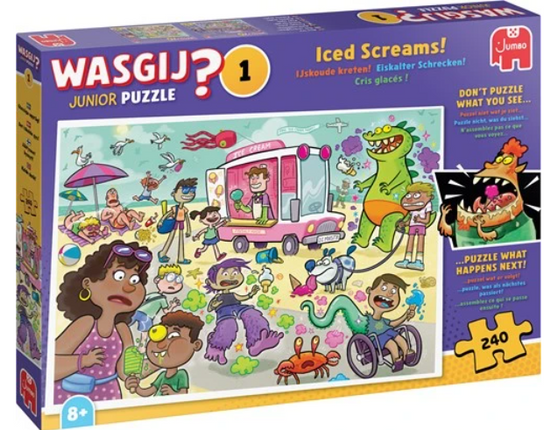 Jumbo Wasgij Puzzel Junior 1 – IJskoude Kreten! 240 Stukjes