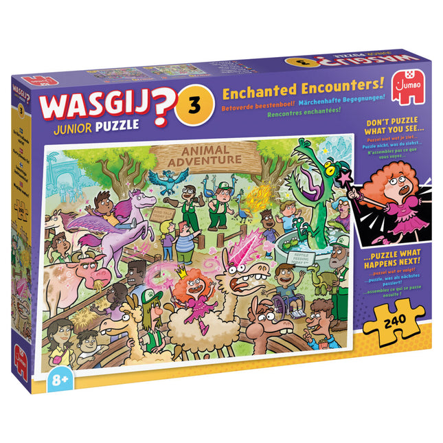 Jumbo Wasgij Puzzel Junior 3 – Betoverde Beestenboel! 240 Stukjes