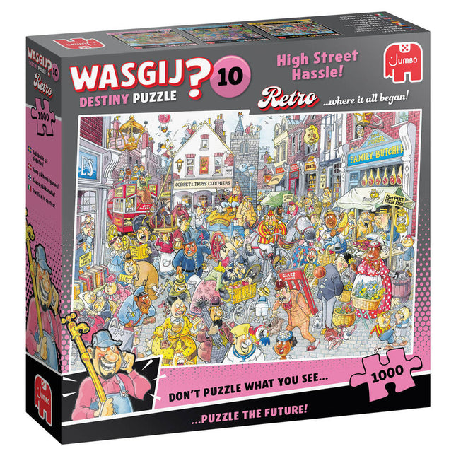 Jumbo Wasgij Retro Destiny 10 puzzel Chaos in de Winkelstraat Puzzel 1000 stukjes
