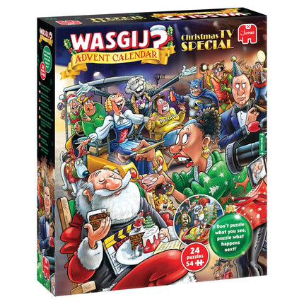 Jumbo Xms Wasgij Adventkalender Kerstmis TV-Special! Puzzel 1296 Stukjes