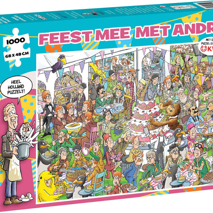 kalenderwinkel André van Duin - Feest mee met André Puzzel 1000 Stukjes