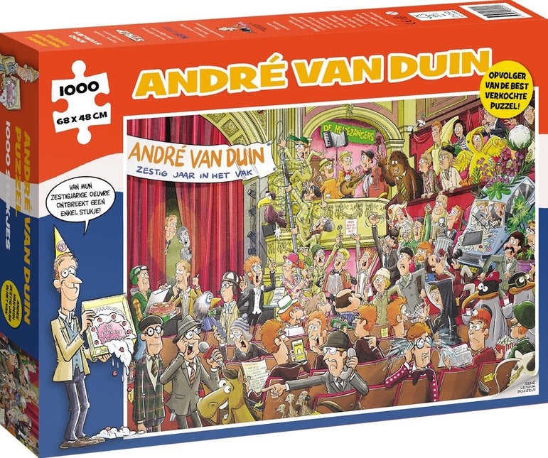 kalenderwinkel Andre van Duin Puzzel 1000 Stukjes 60 jaar