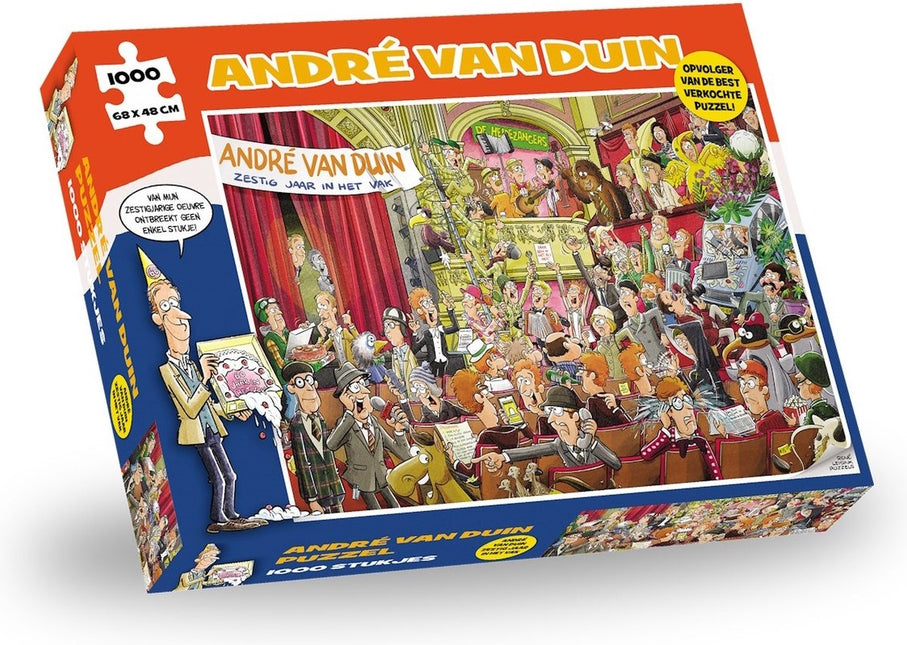 kalenderwinkel Andre van Duin Puzzel 1000 Stukjes 60 jaar
