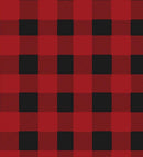 Cadeau envelop Plaid Rood