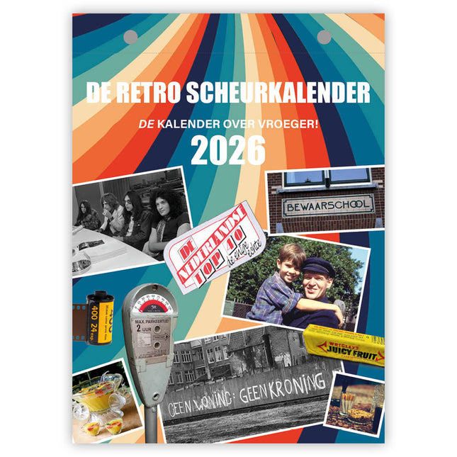 kalenderwinkel De Retro Scheurkalender 2026