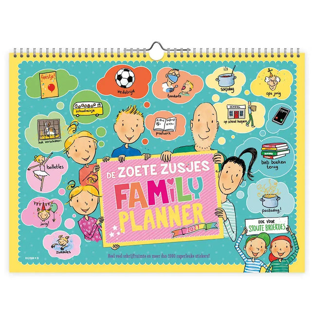 kalenderwinkel De Zoete zusjes Familieplanner 2027