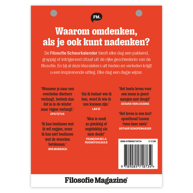 kalenderwinkel Filosofie Scheurkalender 2026