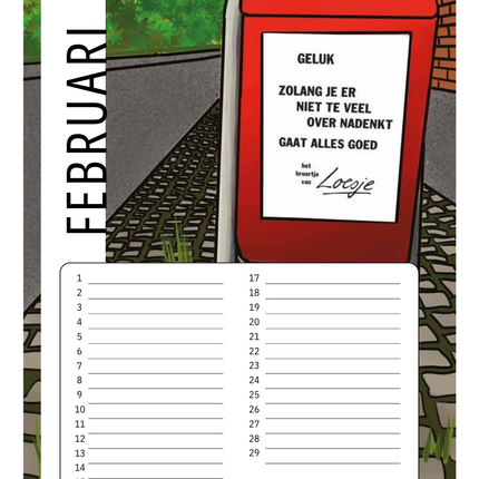 kalenderwinkel Loesje Verjaardagskalender