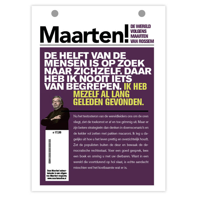 kalenderwinkel Maarten! Scheurkalender 2026