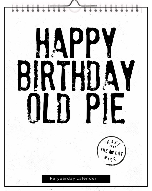 kalenderwinkel Make That the Cat Wise Verjaardagskalender A5