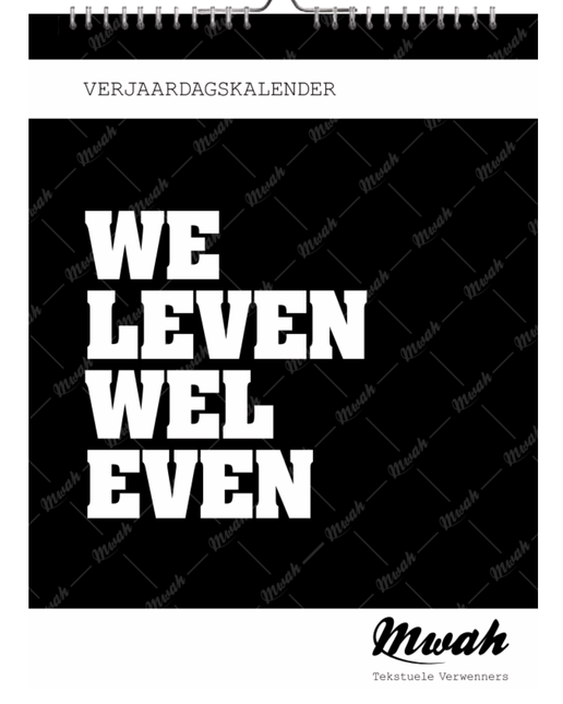 kalenderwinkel Mwah Verjaardagskalender