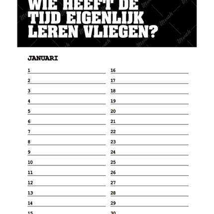 kalenderwinkel Mwah Verjaardagskalender