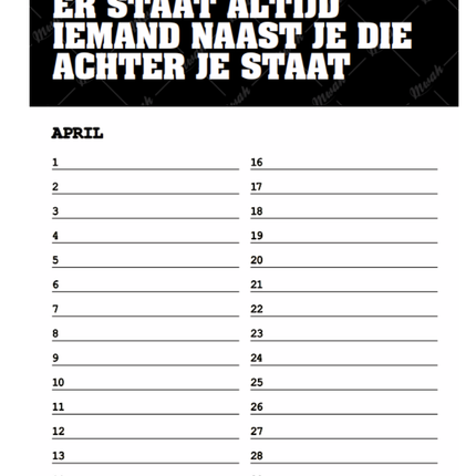 kalenderwinkel Mwah Verjaardagskalender