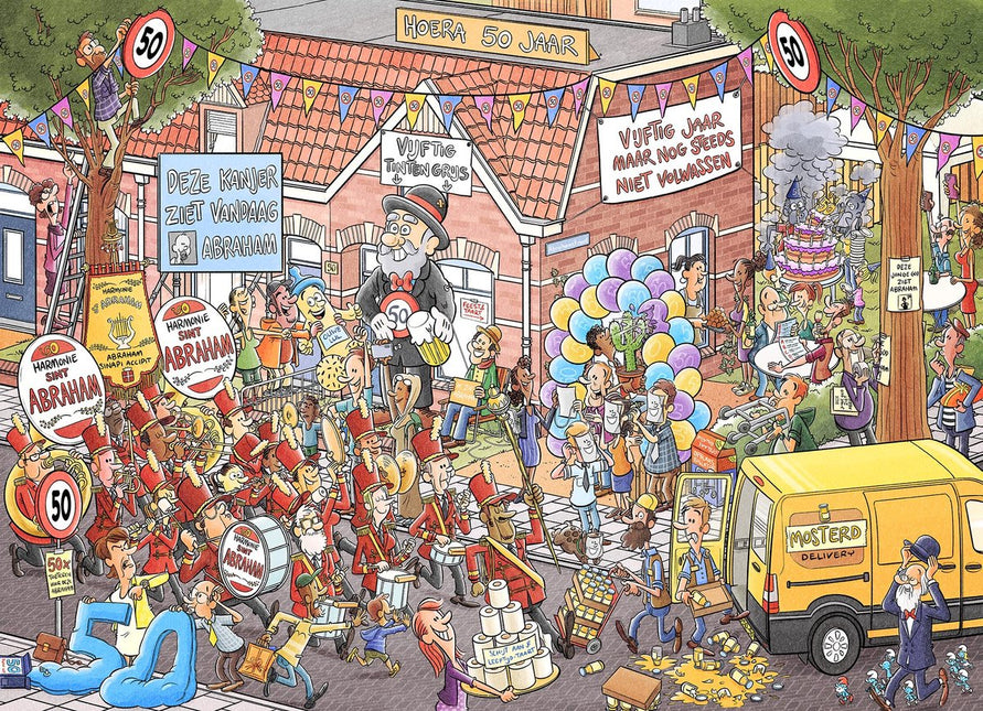 kalenderwinkel Party Puzzel - Hoera! Ik Zie Abraham 1000 stukjes