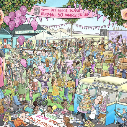 kalenderwinkel Party Puzzel - Hoera! Ik Zie Sarah 1000 stukjes