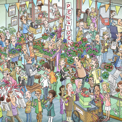 kalenderwinkel Party Puzzel - Hoera! Met Pensioen 1000 stukjes