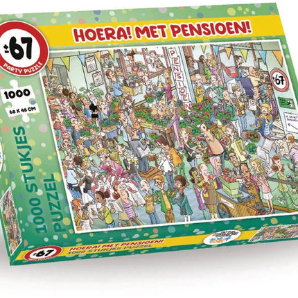 kalenderwinkel Party Puzzel - Hoera! Met Pensioen 1000 stukjes