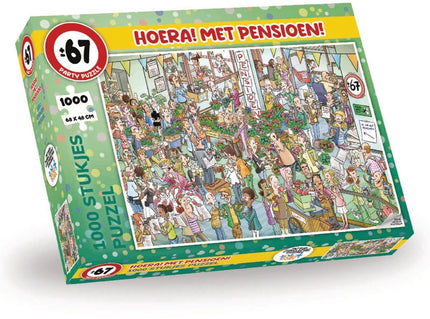 kalenderwinkel Party Puzzel - Hoera! Met Pensioen 1000 stukjes