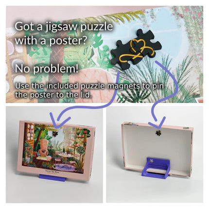 Puzzeldooshouder in 3 kleuren – ideaal tijdens het puzzelen Puzzeldooshouder in 3 kleuren – ideaal tijdens het puzzelen