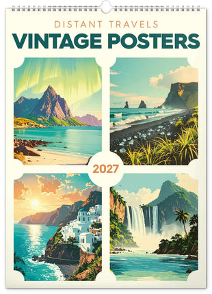 kalenderwinkel Vintage Posters - Distant Travels Kalender 2027