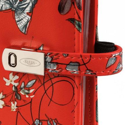 Kalpa Hervulbare Pocket 6 Ringband Planner Bloemenzee Rood
