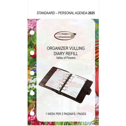 Kalpa Personal Organizer Pocket Agenda Inleg week NL 2026 Bloemen