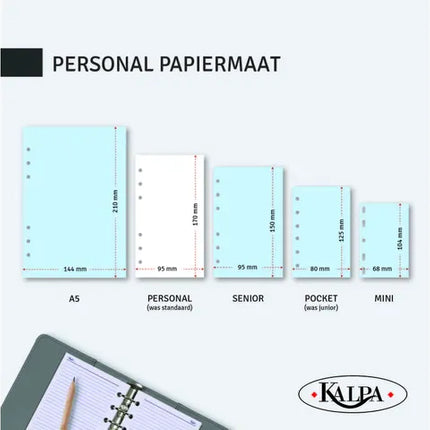 Kalpa Personal Organizer Pocket Agenda Inleg week NL 2026 Bloemen