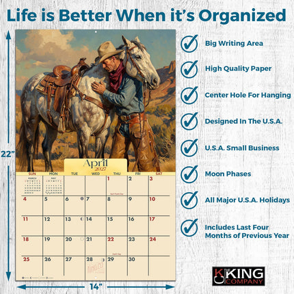KingCompany Cowboys Kalender 2027