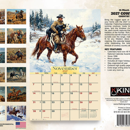 KingCompany Cowboys Kalender 2027