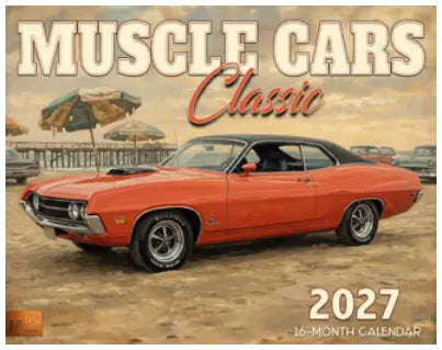 KingCompany Muscle cars Illustrated Kalender 2027