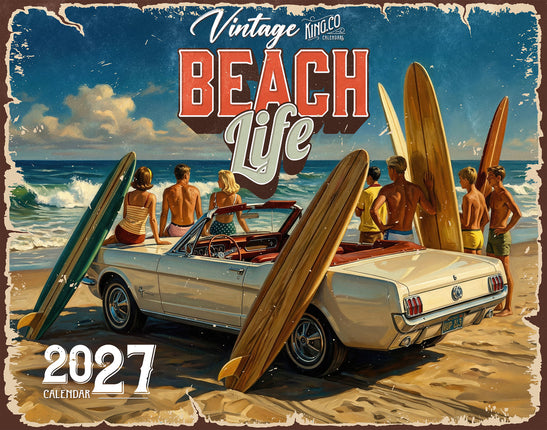 KingCompany Vintage Beach Life Kalender 2027