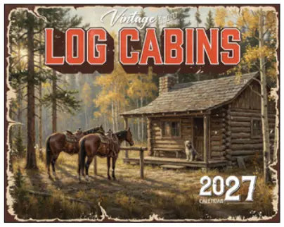 KingCompany Vintage Log Cabins Kalender 2027