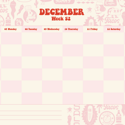 Kitch Kitchen Kitch Kitchen Family Planner 2026